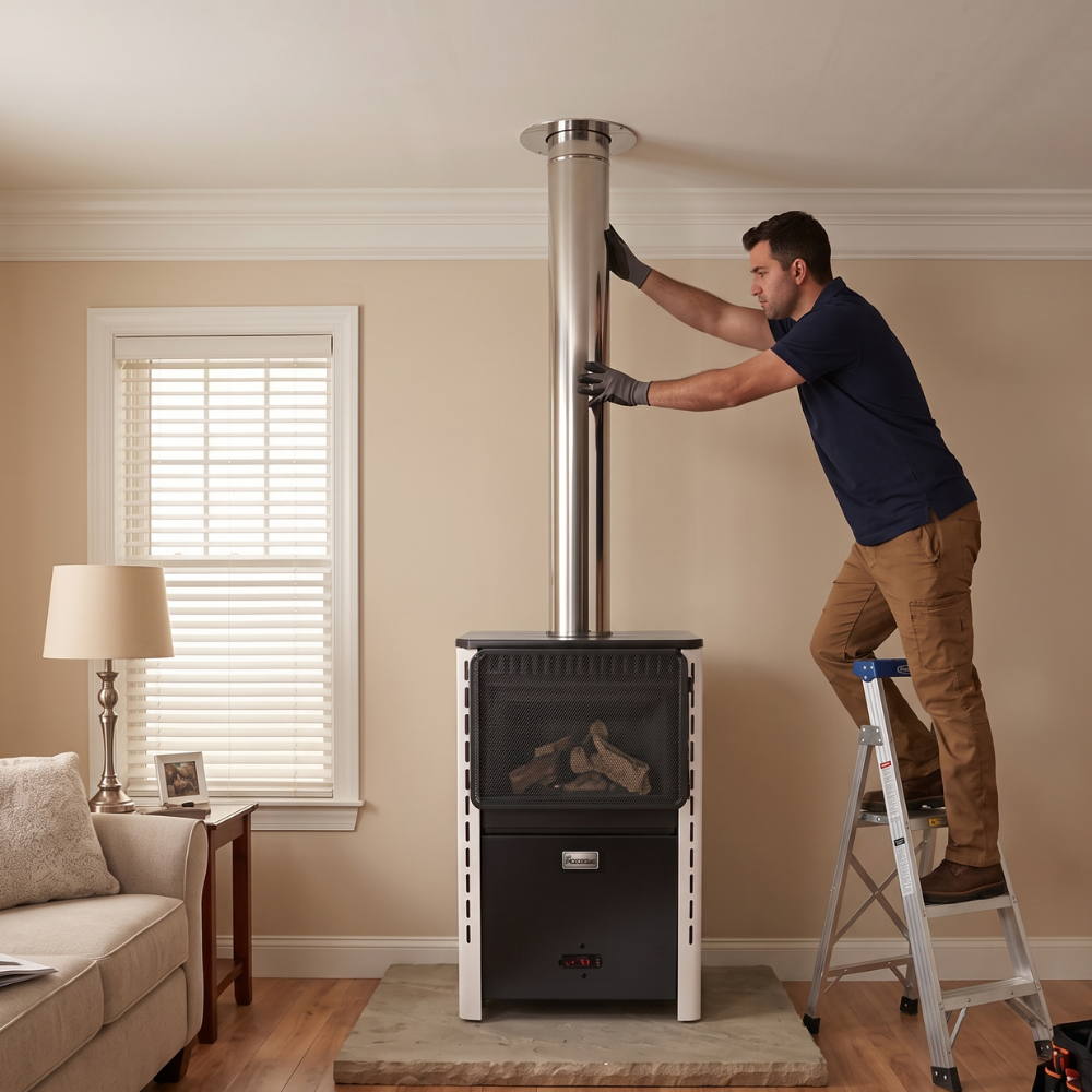 Instalación Estufa Rahue Región Metropolitana