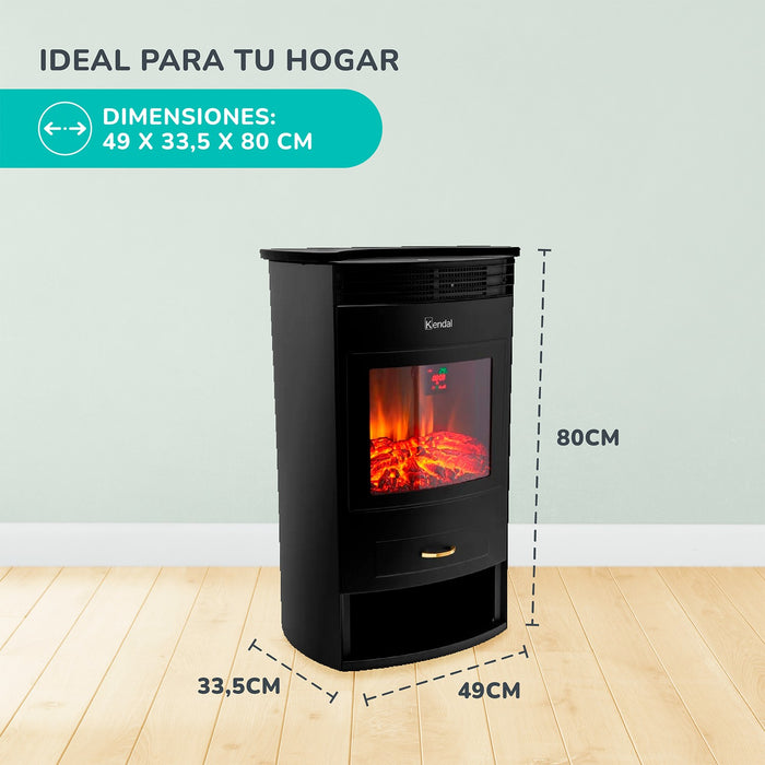 Wood Burner Vonhaus Electric Stove VonHaus Stove Fan Blades, Log