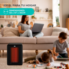 Estufa Eléctrica infrarroja Golden Tube Negra