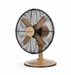 Ventilador de  Mesa 12" Metal Madera Clara
