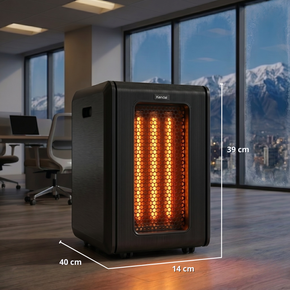 Estufa Eléctrica Golden Tube Infrarrojo Negro OUTLET