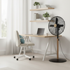 Ventilador de Pie 16 Pulgadas Metal Madera