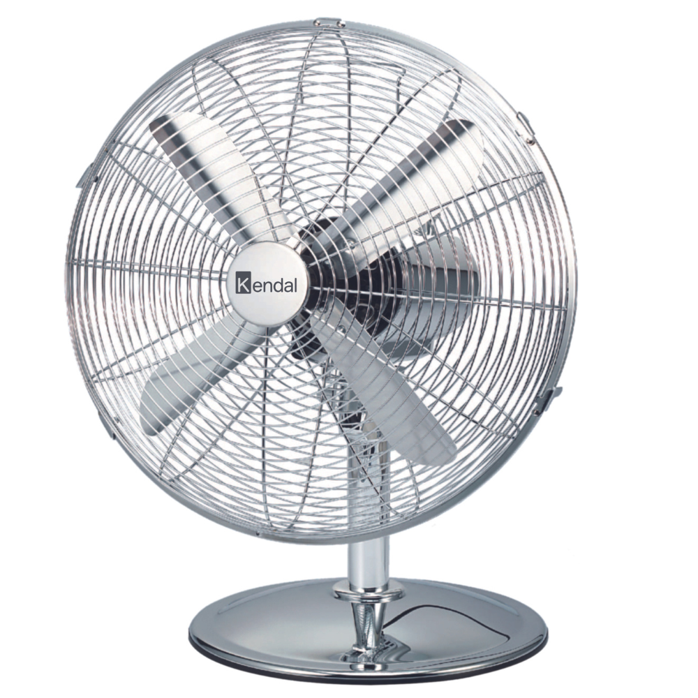 Ventilador de Mesa 12 Pulgadas Metal Cromado ZF-1214D-II